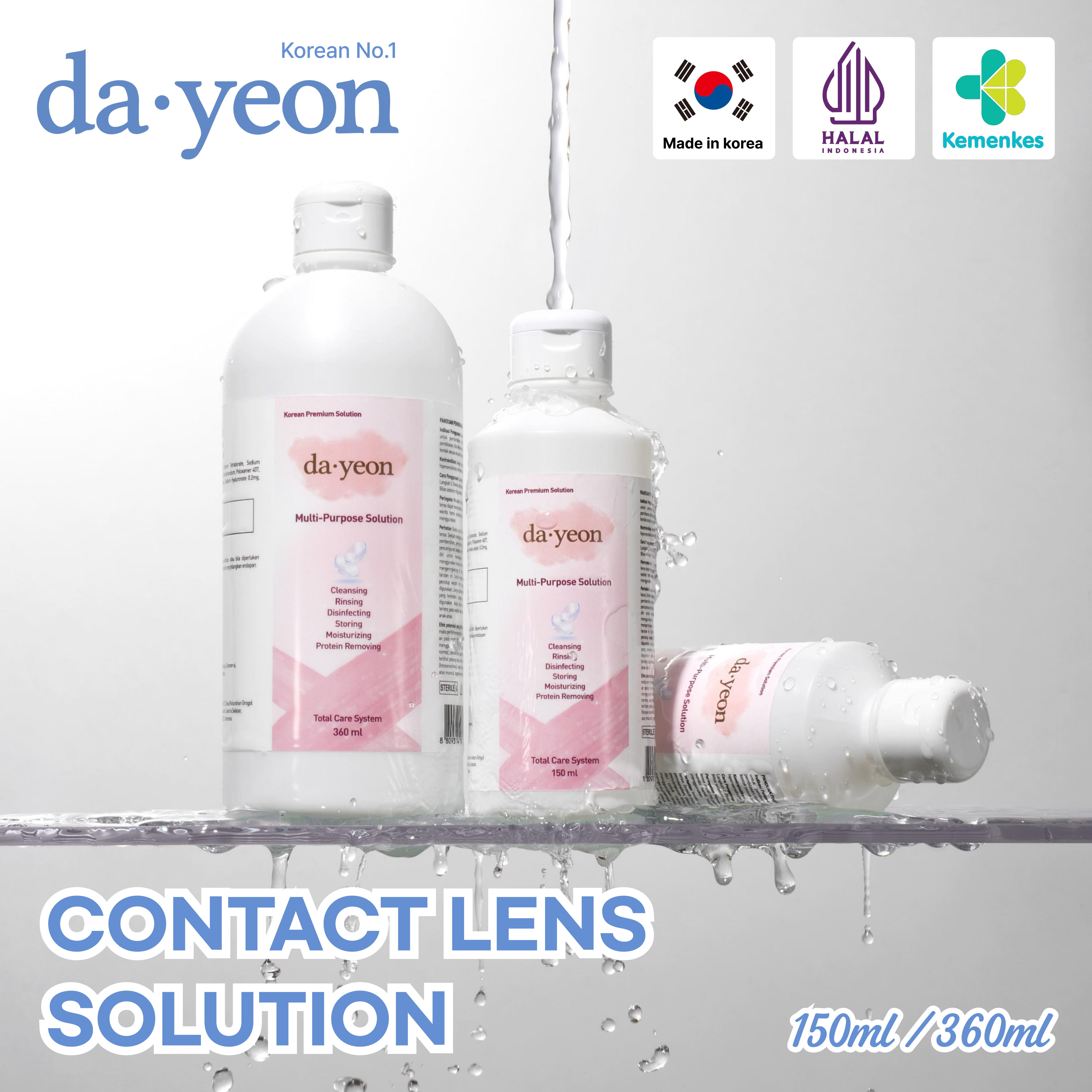 Larutan Lensa Kontak 150ml / 360ml